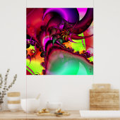 スパイラルキングバリエーション1アートプリントのプール ポスター (キッチン)