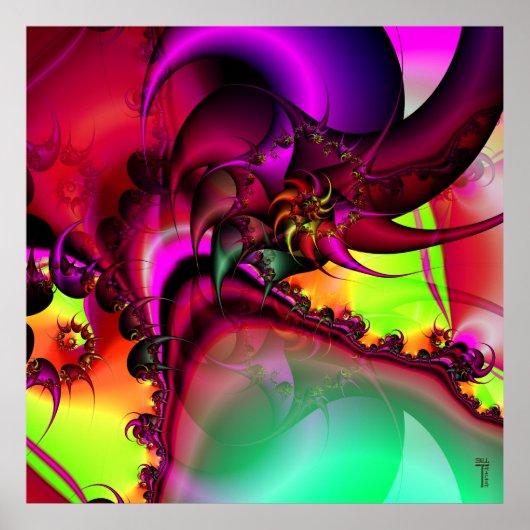 スパイラルキングバリエーション1アートプリントのプール ポスター (正面)