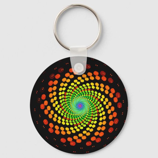 スパイラルキーチェーン キーホルダー (正面)