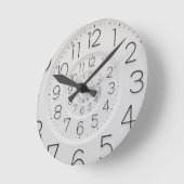 スパイラルクロックドロスト壁クロック媒体 ラウンド壁時計 (傾斜)