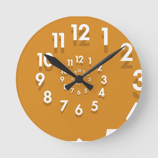 スパイラルクロック ラウンド壁時計 (正面)