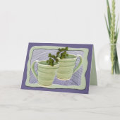 スパイラルグリーンミントの写真を考えた カード (正面)