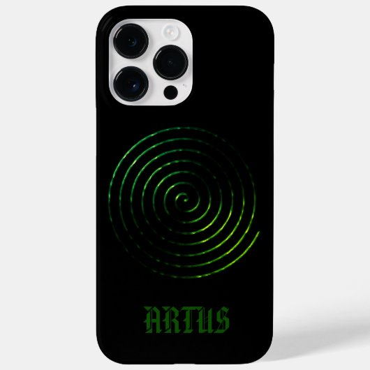 スパイラルケルトのシンボル、Case-Mate iPhoneをパーソナライズ Case-Mate iPhoneケース (裏面)