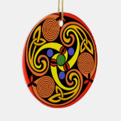 スパイラルケルトオーナメントデザイン セラミックオーナメント (右)