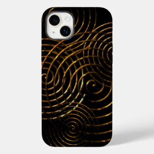 スパイラルケルト記号金ゴールドメタリックケース – メイトiPho Case-Mate iPhone 14 Plusケース