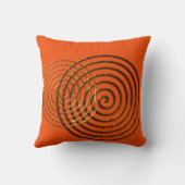 スパイラルケルト記号金ゴールド金属 クッション (裏面)