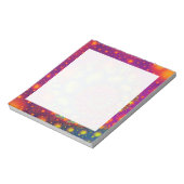 スパイラルサイケデリックネオン装飾抽象芸術アート ノートパッド (回転)