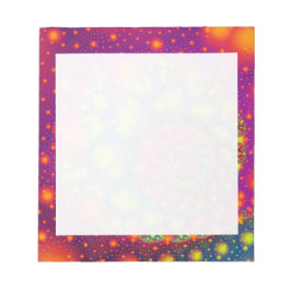 スパイラルサイケデリックネオン装飾抽象芸術アート ノートパッド