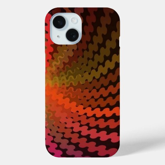 スパイラルサマーカラーiPhone 15ケース Case-Mate iPhoneケース (裏面)