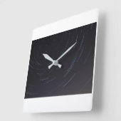 スパイラルスター正方形の壁時計 スクエア壁時計 (傾斜)