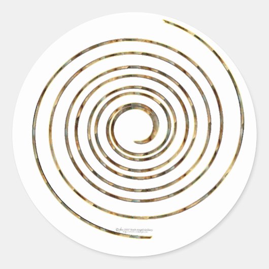 スパイラルステッカー ラウンドシール (正面)