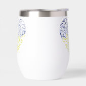 スパイラルスワーズメハンディハートウクライナ国旗の色 (左面)