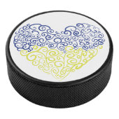 スパイラルスワーズメハンディハートウクライナ国旗の色 アイスホッケーパック (3/4)