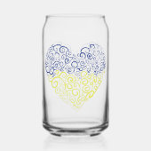 スパイラルスワーズメハンディハートウクライナ国旗の色 ガラス缶 (裏面)