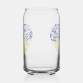 スパイラルスワーズメハンディハートウクライナ国旗の色 ガラス缶 (左)