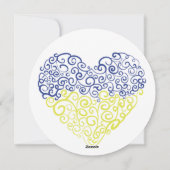 スパイラルスワーズメハンディハートウクライナ国旗の色 シーズンカード (裏面)