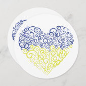 スパイラルスワーズメハンディハートウクライナ国旗の色 シーズンカード (正面/裏面)