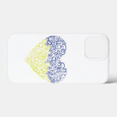 スパイラルスワーズメハンディハートウクライナ国旗の色 Case-Mate iPhoneケース (裏面 (横))