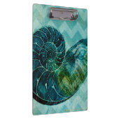 スパイラルターコイズコンチシェル クリップボード (右)