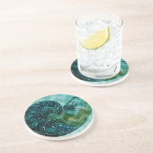 スパイラルターコイズコンチシェル コースター (側面)