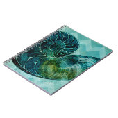 スパイラルターコイズコンチシェル ノートブック (左側)