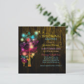 スパイラルツリーズ素朴カントリーブライダルシャワー 招待状 (スタンド正面)