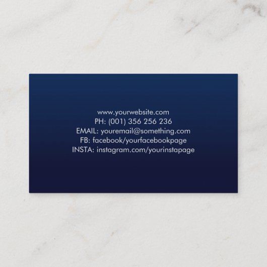 スパイラルツリー – 色の渦巻き状の葉 名刺 (裏面)