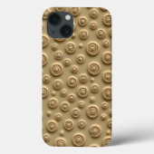 スパイラルテクスチャーが特徴のミニマリストカーキiPhoneケース Case-Mate iPhoneケース (裏面)