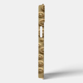 スパイラルテクスチャーが特徴のミニマリストカーキiPhoneケース Case-Mate iPhoneケース (裏面 / 右)