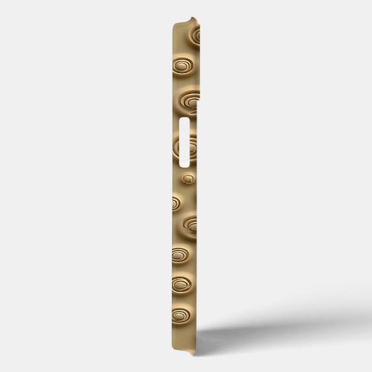 スパイラルテクスチャーが特徴のミニマリストカーキiPhoneケース Case-Mate iPhoneケース (裏面 / 右)