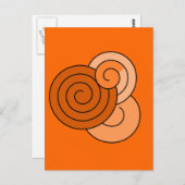 スパイラルデザイン ポストカード (正面/裏面)