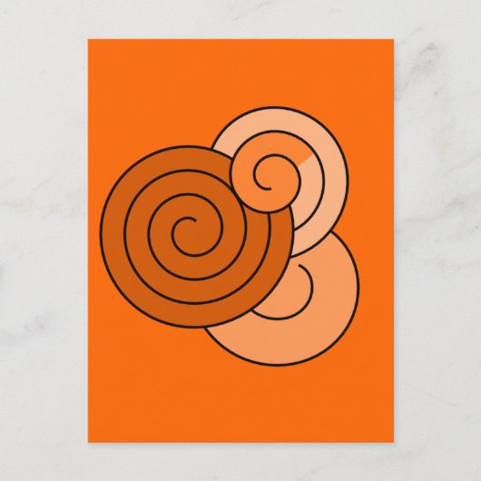 スパイラルデザイン ポストカード (正面)