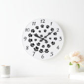 スパイラルドッグポープリント装飾品 ラージ壁時計 (ホーム)