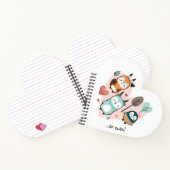 スパイラルノートには、かわいいイラストが特徴です。 ノートブック (内部)