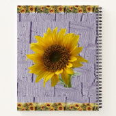 スパイラルノートひまわり ノートブック (裏面)