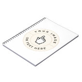 スパイラルノートカスタム – イメージ/文字の追加 ノートブック (左側)