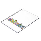 スパイラルノートカラフル – アムステルダムローハウス1 ノートブック (左側)