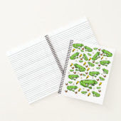 スパイラルノートパガエル（昆虫）マルハナバチ蝶 ノートブック (内部)