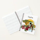 スパイラルノートパソコンアフリカ女性バラフローラ ノートブック (内部)