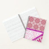 スパイラルノートパソコンピンクフローラ ノートブック (内部)