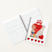 スパイラルノートパテンツバレンタインデー ノートブック (内部)