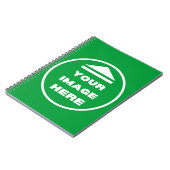 スパイラルノートパーソナライズされた- – イメージの追加/文字 ノートブック (左側)