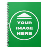 スパイラルノートパーソナライズされた- – イメージの追加/文字 ノートブック (正面)