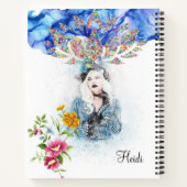 スパイラルノートビクトリアンーウーマンフローラ ノートブック (裏面)