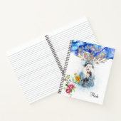 スパイラルノートビクトリアンーウーマンフローラ ノートブック (内部)