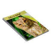 スパイラルノートフクロウが動く ノートブック (右側)