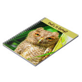 スパイラルノートフクロウが動く ノートブック (左側)