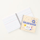 スパイラルノートブックで十分なデザイン – かわいいクラウドデザイン ノートブック (内部)