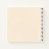 スパイラルノートブックで十分なデザイン – かわいいクラウドデザイン ノートブック (裏面)