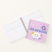 スパイラルノートブックで十分なデザイン – かわいいクラウドデザイン ノートブック (内部)